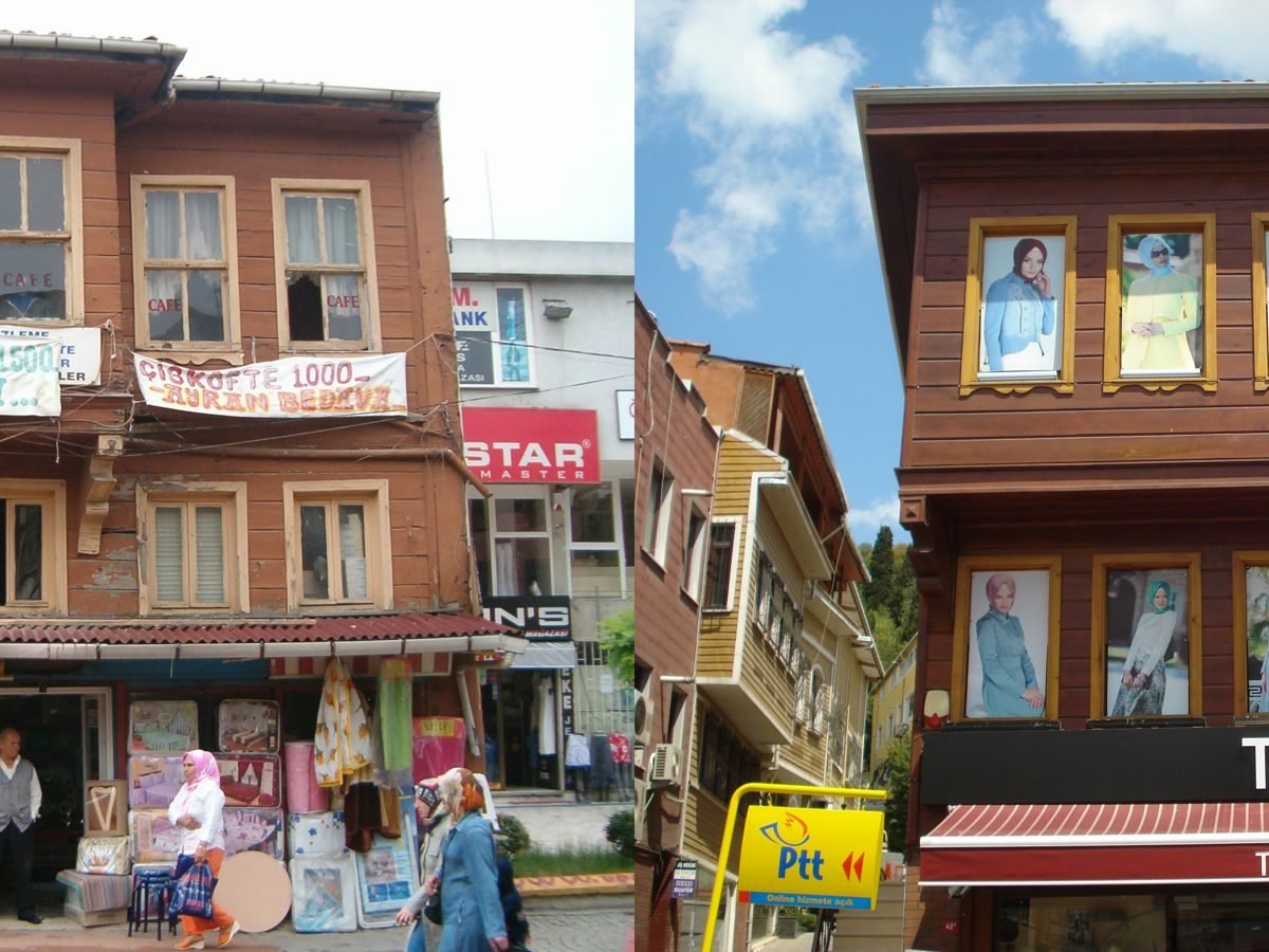 Restorasyon öncesi ve sonrası karşılaştırması