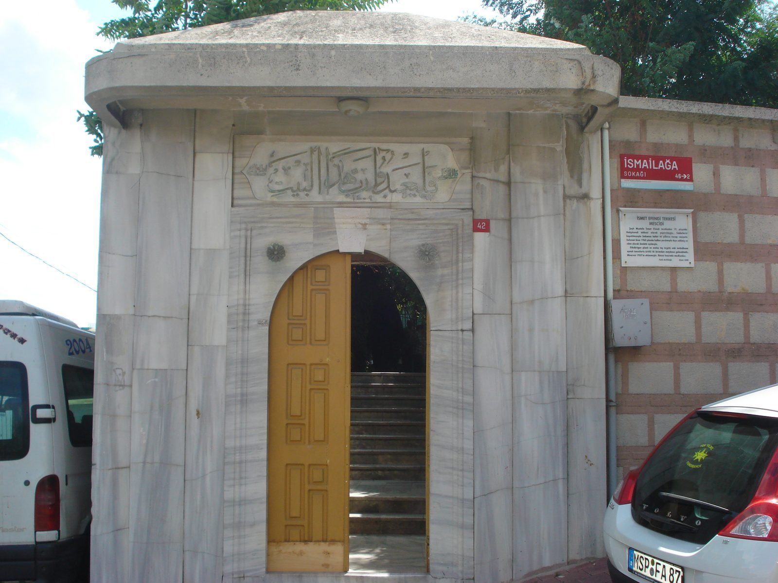 Tarihi dergâh yapısının restorasyon çizimleri